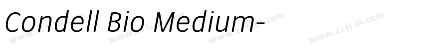 Condell Bio Medium字体转换